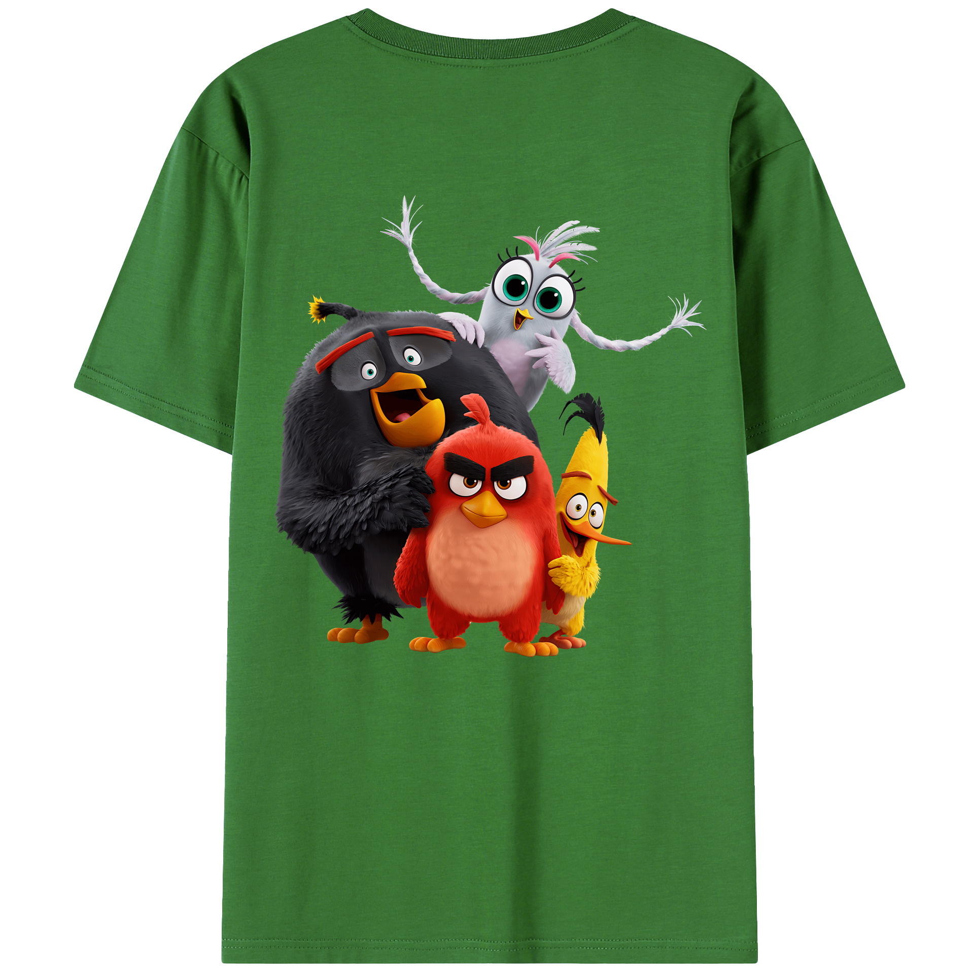 （画像用） Angry Birds アングリーバード レディース半袖Tシャツ(バックプリント)